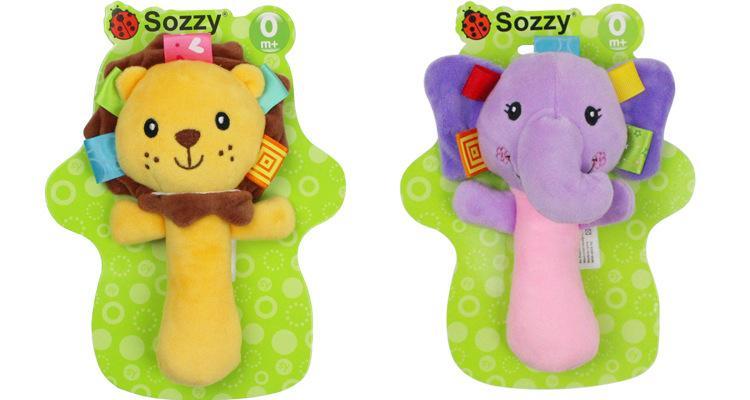 Baby Cartoon Animal Hand Bell Toy