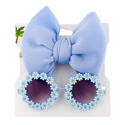 Children's Sunflower Sunglasses Headband Set