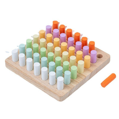 Children's Cylindrical Building Block Toy with Stick Insertion