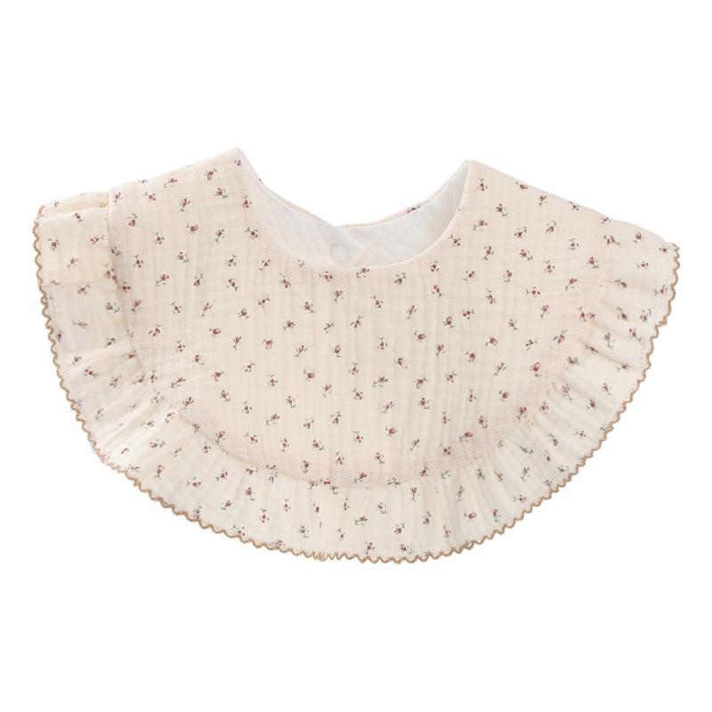 Baby Unisex Rainbow Love heart Polka dots Print Baby Bibs