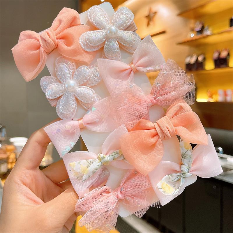 Bow Hairpin Fabric Flower Children's Hair Accessories