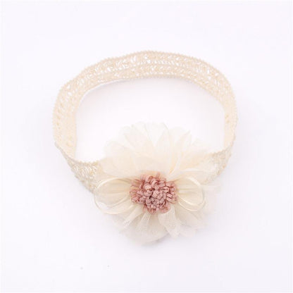 Baby's Big Flower Headband Cotton Hair Accessories