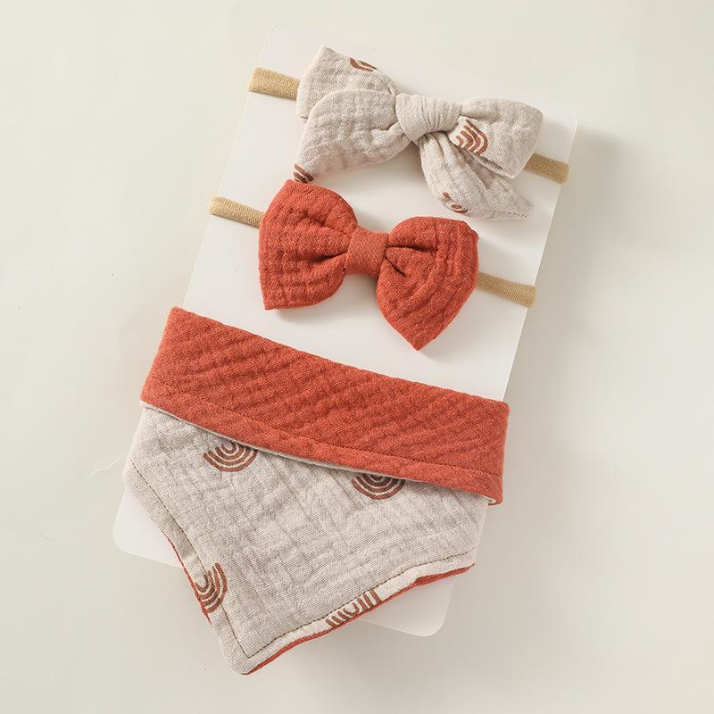 Baby Saliva Towel Nylon Headband Set