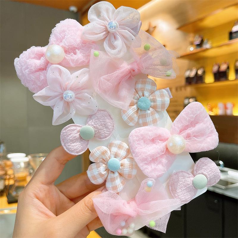 Bow Hairpin Fabric Flower Children's Hair Accessories