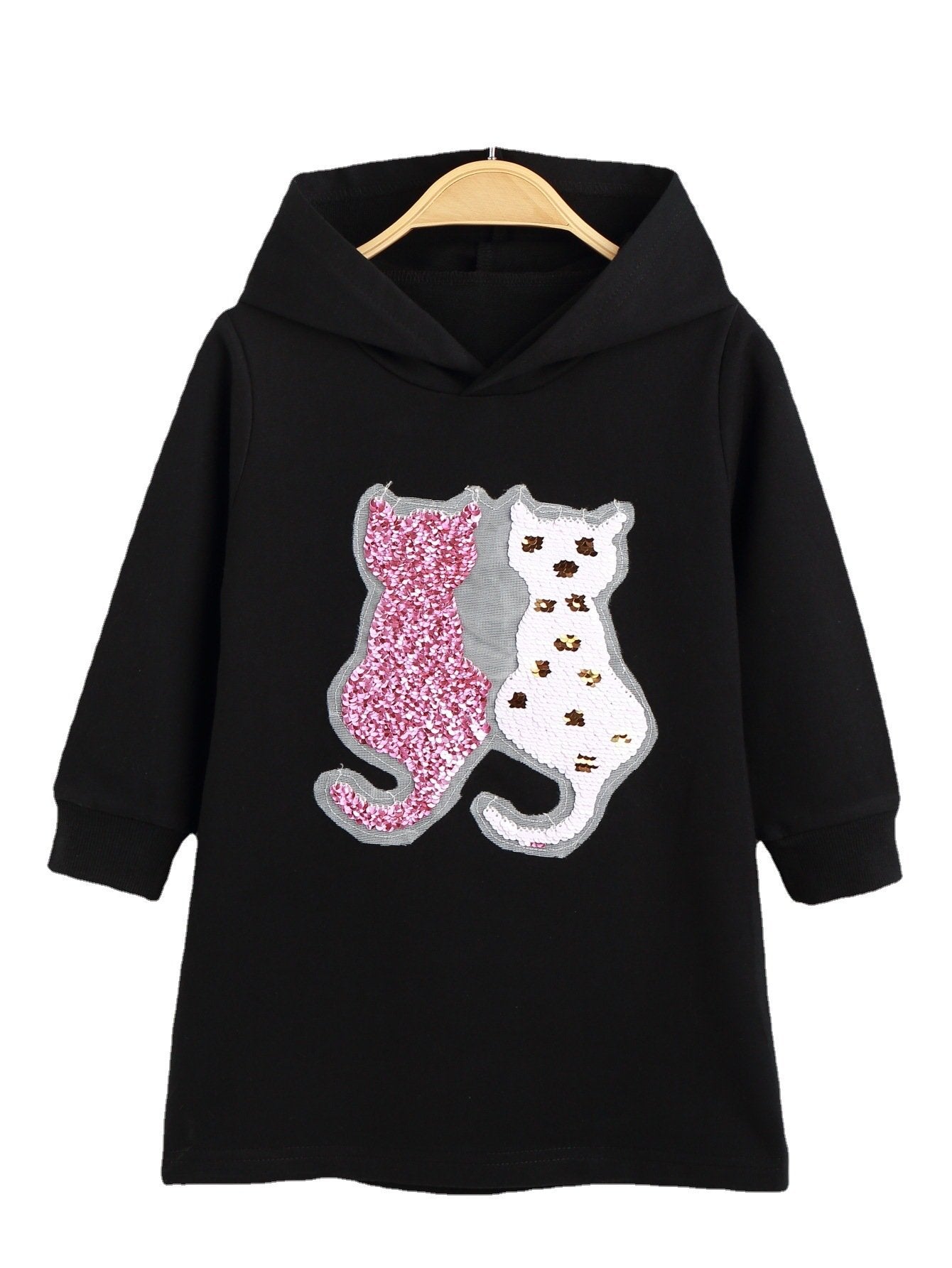 Sequin flip cartoon skirt baby Sweatshirt skirt A-line skirt