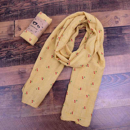 Children's Cotton and Linen Thin Warm Silk Scarf