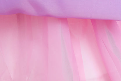 Snow white snow and ice long hair Princess Dress