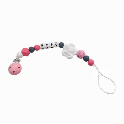 Baby Pacifier Clip Teether Toy Silicone Anti-drop Chain