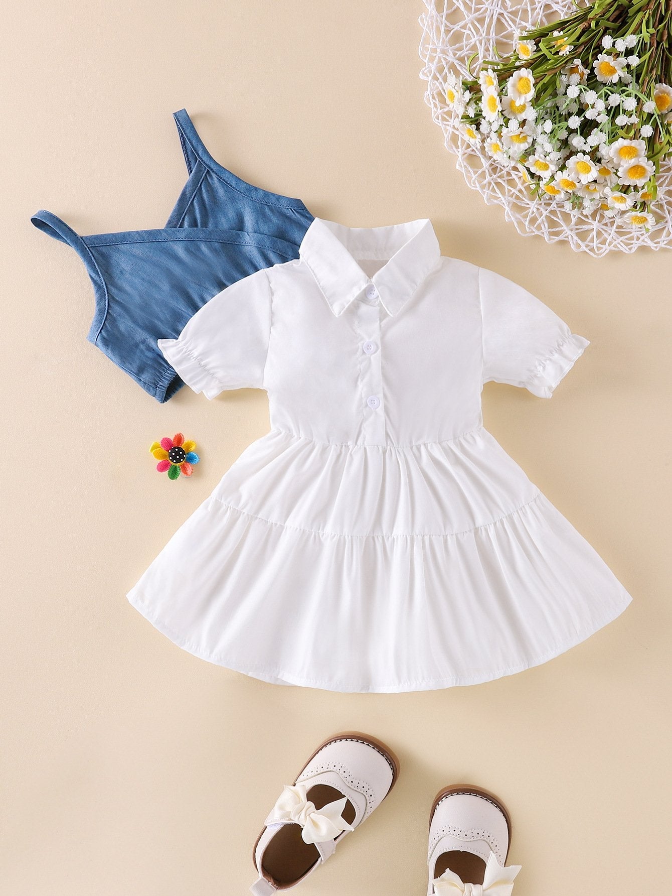 Shirt skirt girl dress