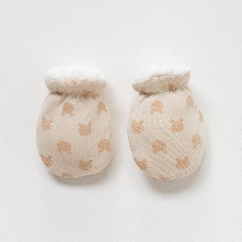 Baby Plush Gloves Baby Anti-scratch Autumn Warm Gloves