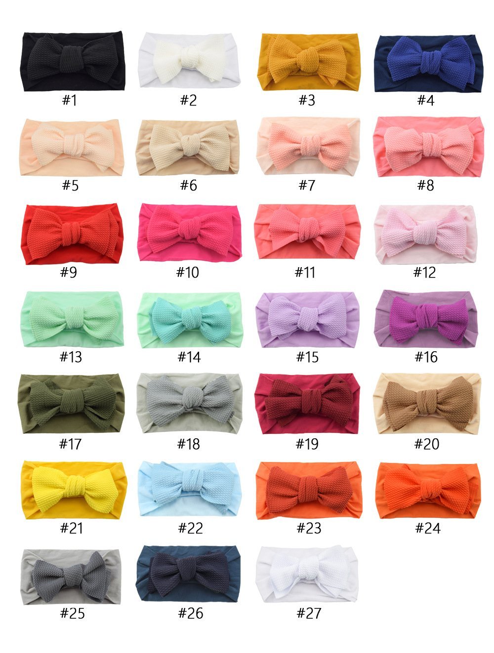 Children's Hair Accessories Knotted Fabric Hair Bands