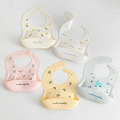 Baby Bib Waterproof Silicone Bib