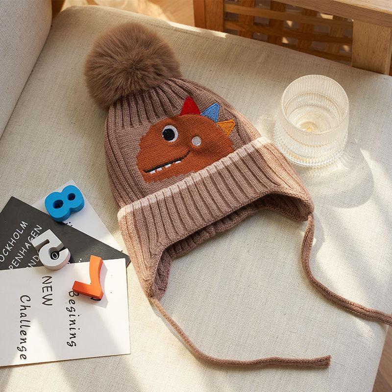 Children's Knitted Warm Ear Protection Wool Cap