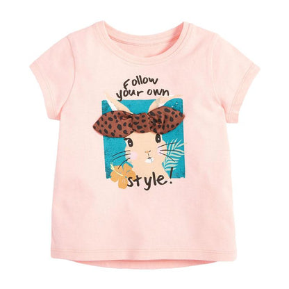 Round Neck Cotton Short Sleeve Girls' T-Shirt New Summer Boys' T-shirt