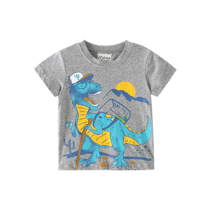 Boys' short sleeved T-shirt cartoon top