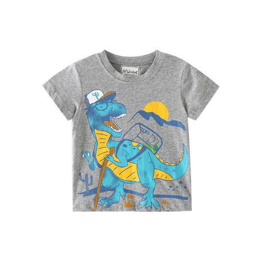 Boys' short sleeved T-shirt cartoon top