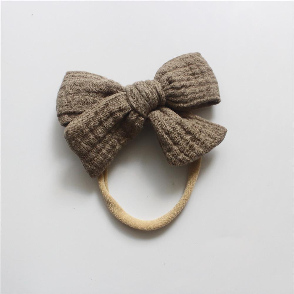 Baby Cotton Gauze Bow Hair Band Children's Hair Accessories