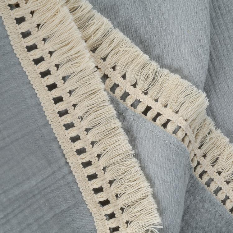 Children's Tassel Gauze Blanket Newborn Bath Towel Blanket