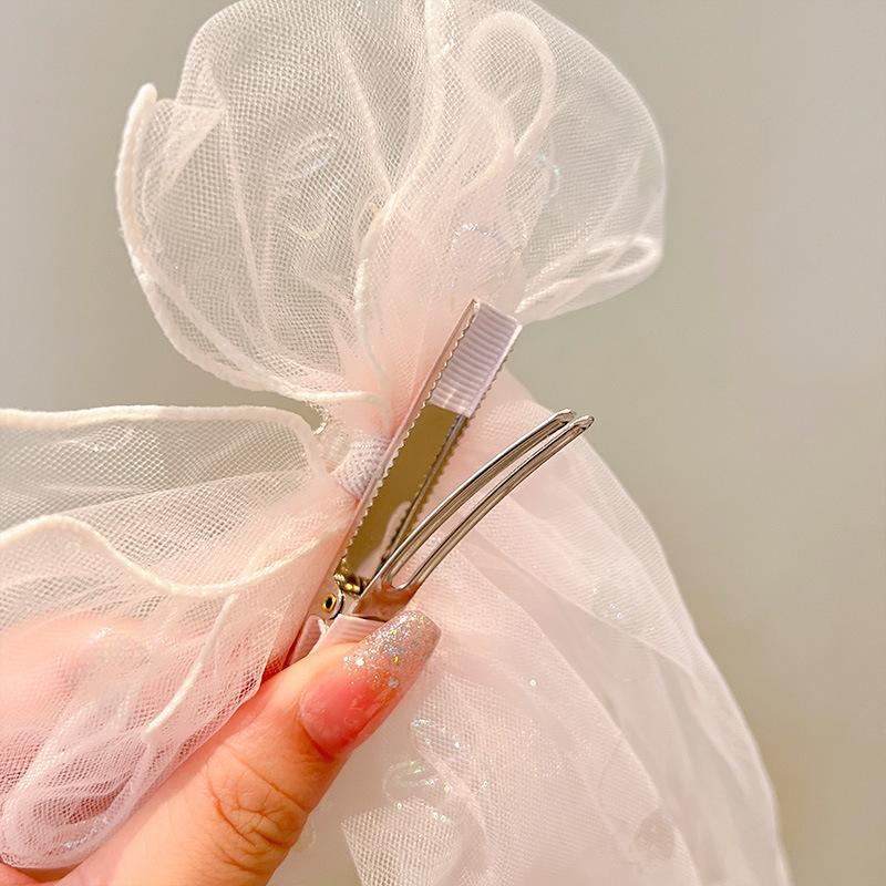 Children's Large Mesh Bow Hairpin