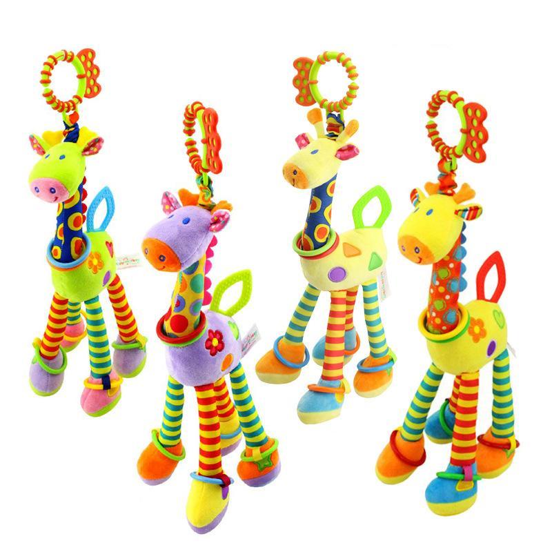 Baby Bed Hanging Giraffe Plush Multifunctional Toy
