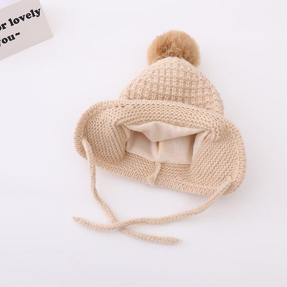 Children's Thickened Warm Knitted Hat Ear Protection Hat