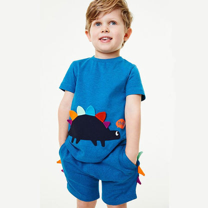 Children's short sleeved T-shirt set cotton two-piece set