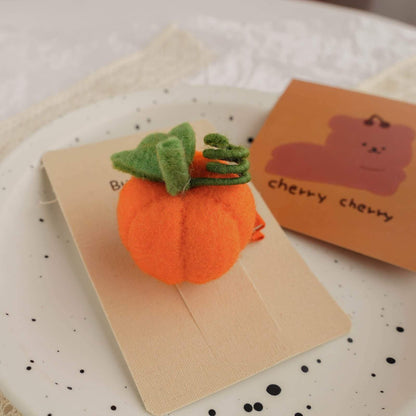 Children's Felt Triangle Strawberry Hairpin