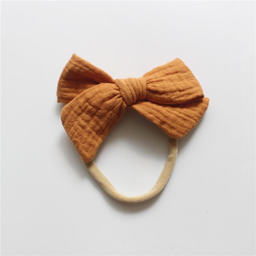 Baby Cotton Gauze Bow Hair Band Children's Hair Accessories