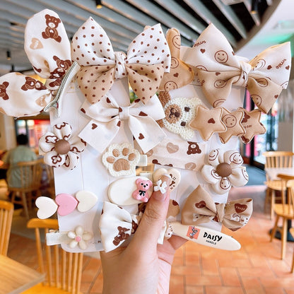 Children's Fabric Bow Hairpin