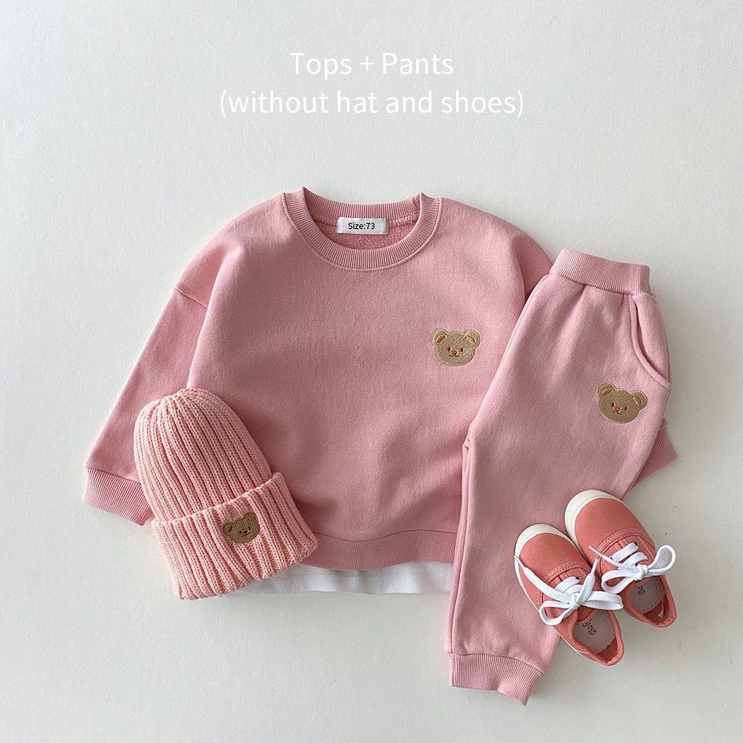 Cotton Baby Boys Girl Fall 2Pcs Clothes Sets