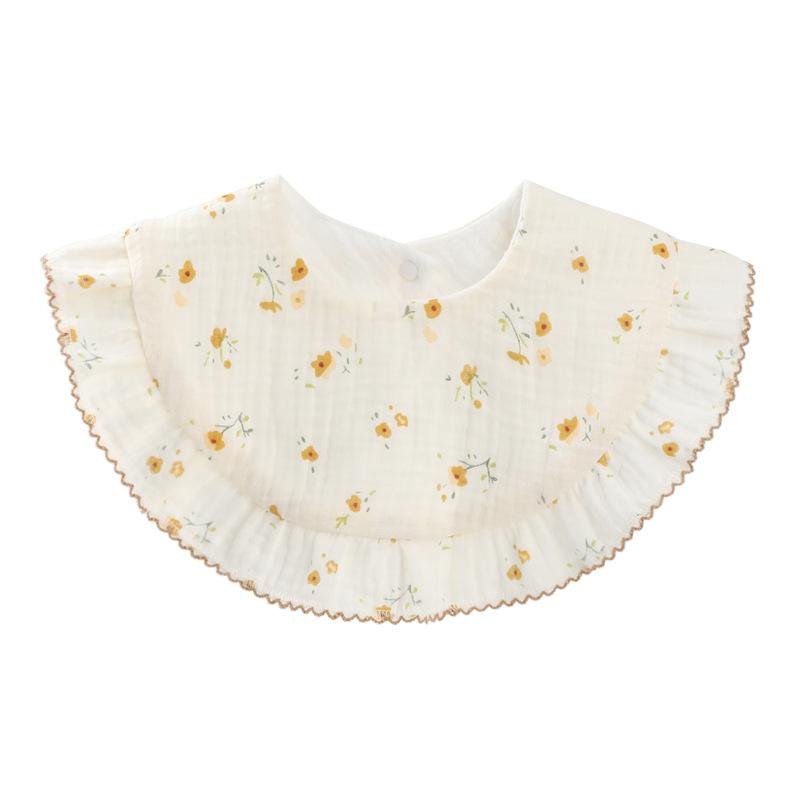 Baby Unisex Rainbow Love heart Polka dots Print Baby Bibs