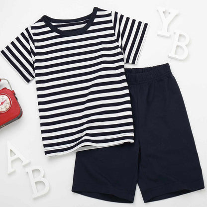 Children's suit T-shirt shorts two piece set