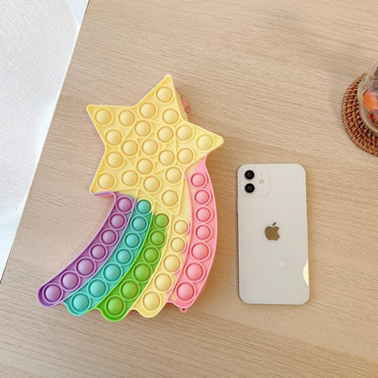 Children's Toy Bag Rainbow Star Diagonal Coin Purse