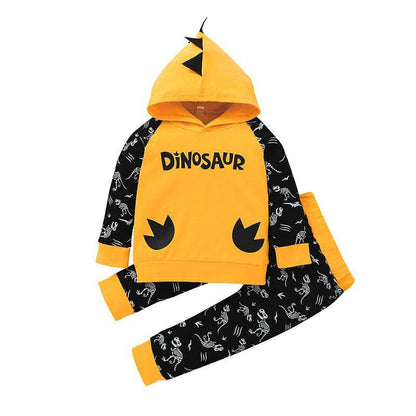 Children's Cartoon Sweater Suit Hooded Top