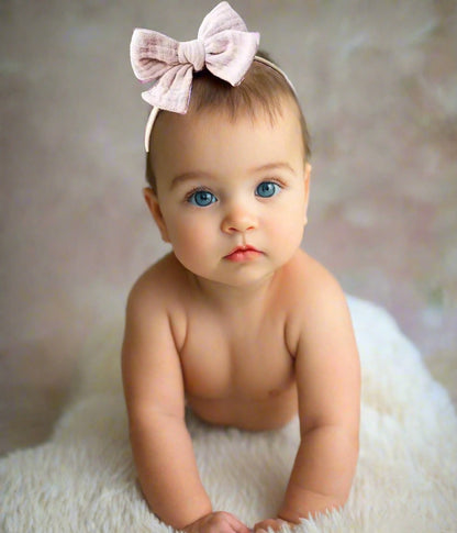 Baby Cotton Gauze Bow Hair Band Children's Hair Accessories