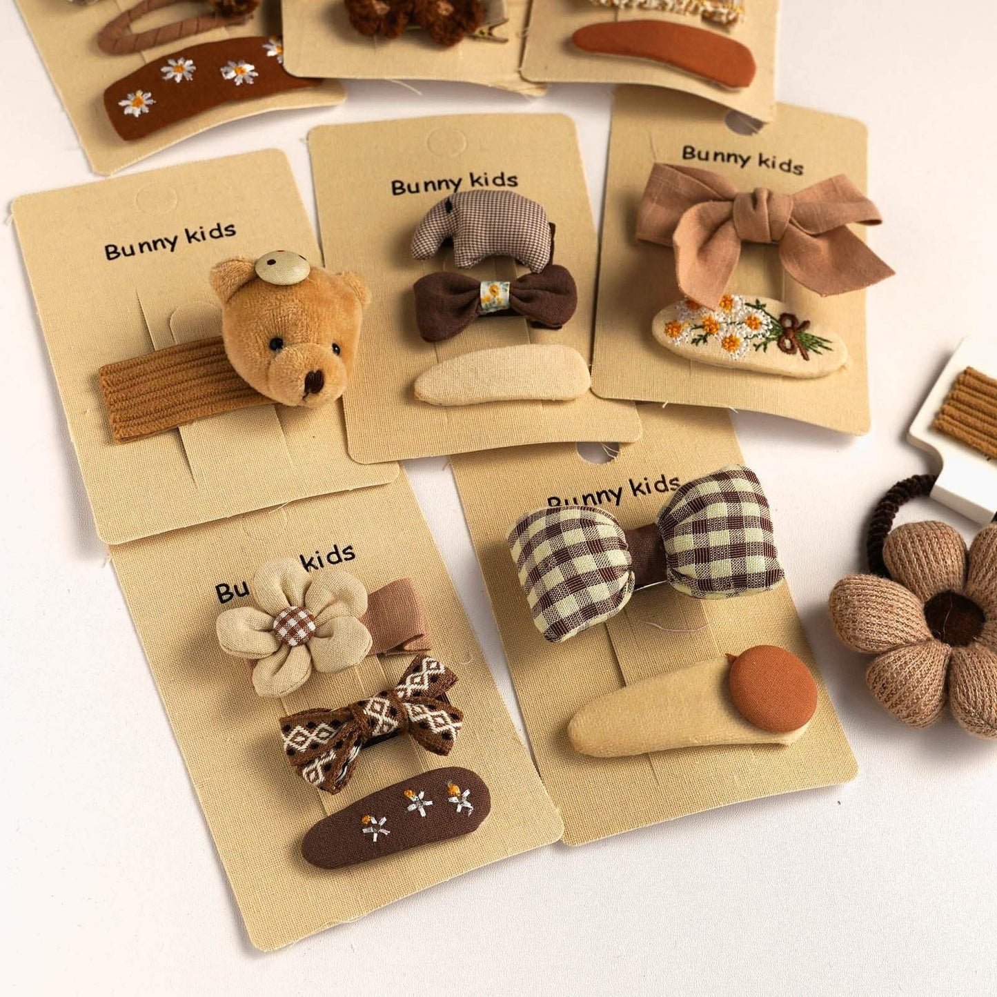 Flower Bear Bow Children's Hairpin