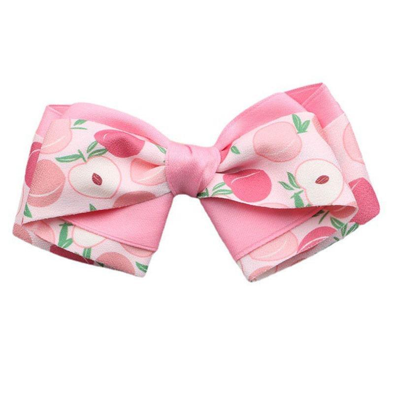 Children's Hairpin Pink Peach Bow Hair Accessories