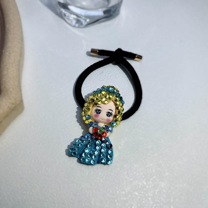 Children's Cute Cartoon Hair Circle Bangle Hair Rope