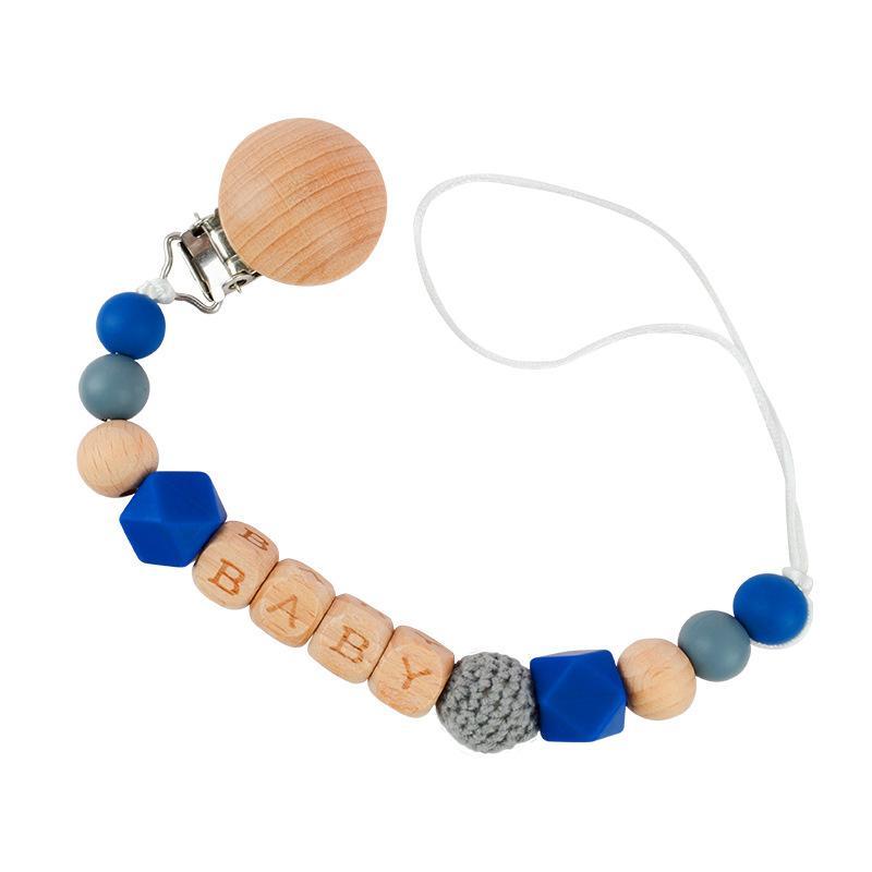 Beech Nipple Clip Handmade BABY Silicone Beads Anti-drop Chain