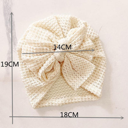 Children's Knitted Oversized Bow Baby Hat