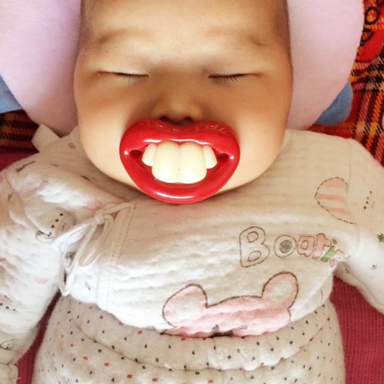 Funny Teeth Baby Silicone Nipple Funny Buck Tooth Pacifier
