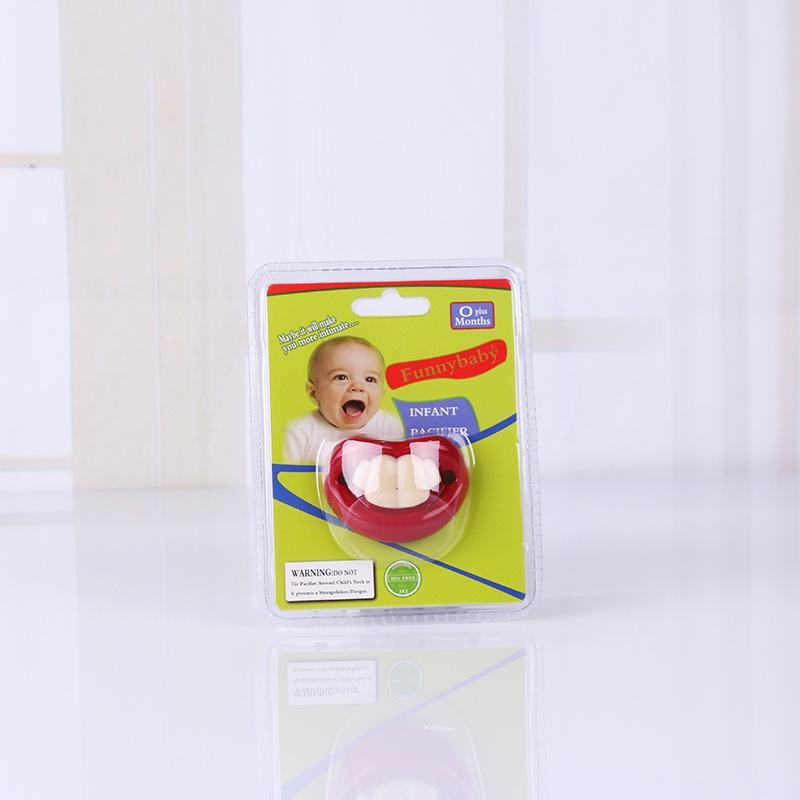 Funny Buck Tooth Pacifier Funny Teeth Baby Silicone Nipple