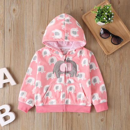 Children's Long Sleeve Zip Hooded Jacket