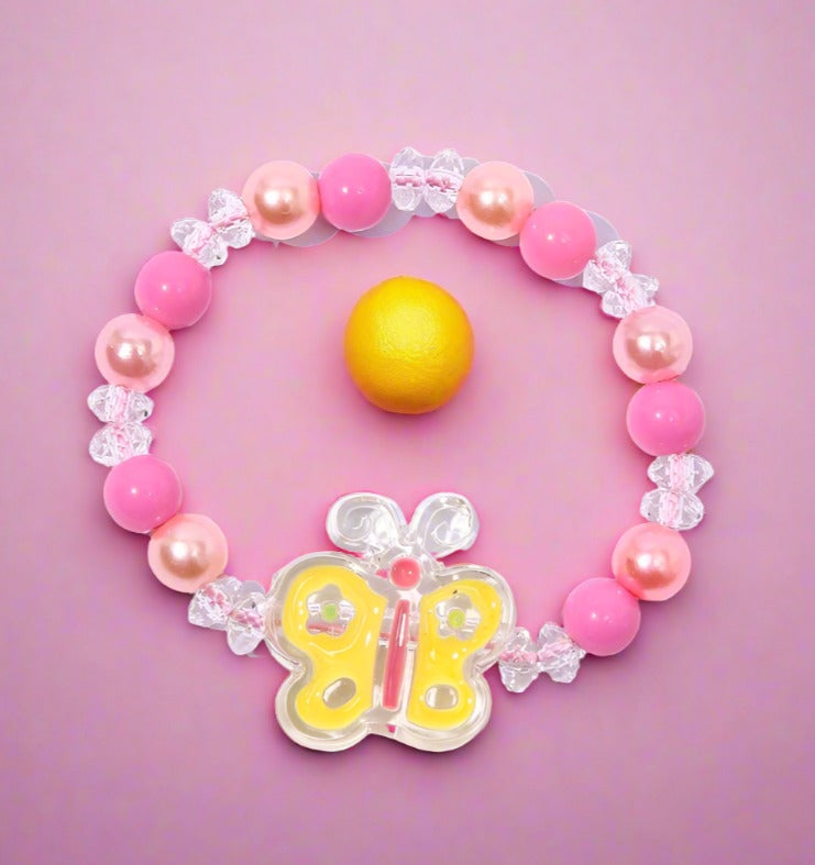 Children's Color Crystal Bracelet Transparent Handmade Beads