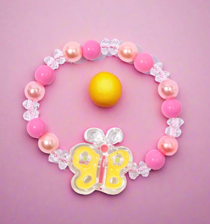 Children's Color Crystal Bracelet Transparent Handmade Beads