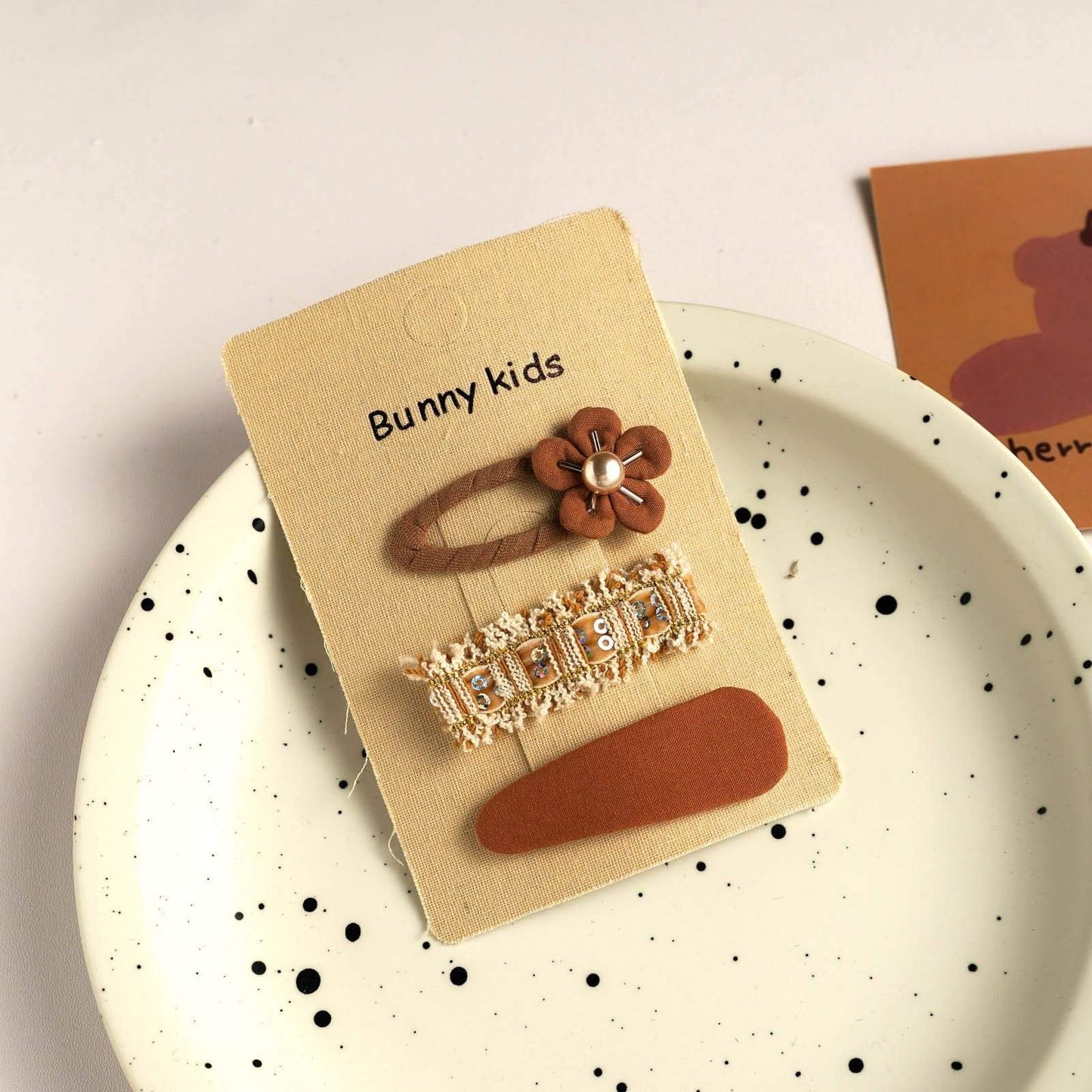 Flower Bear Bow Children's Hairpin