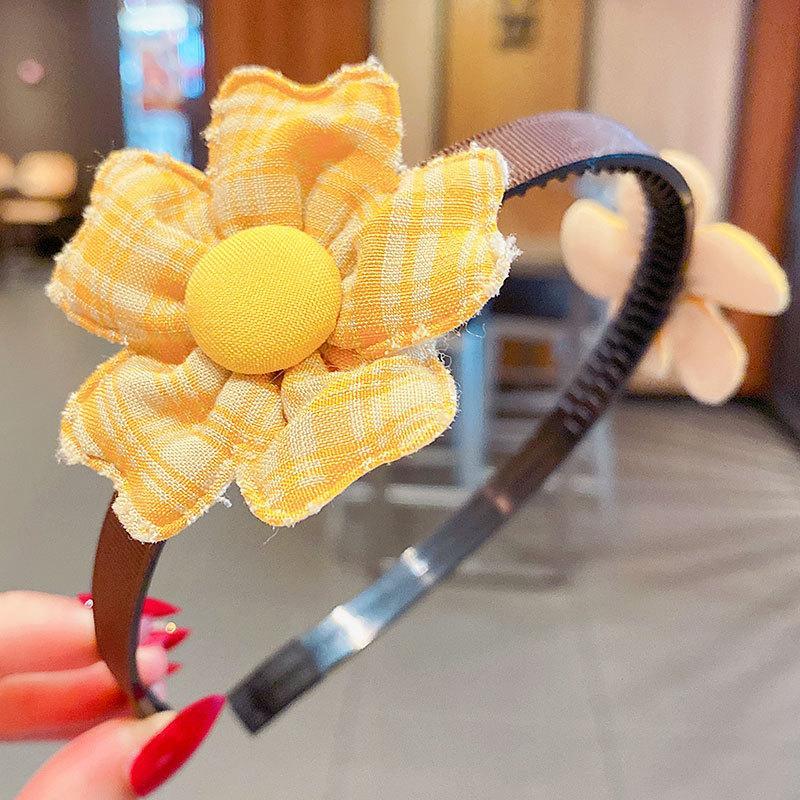 Girl's Hair Hoop Mesh Cartoon Broken Hair Clip Headdress