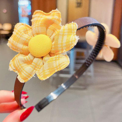 Girl's Hair Hoop Mesh Cartoon Broken Hair Clip Headdress