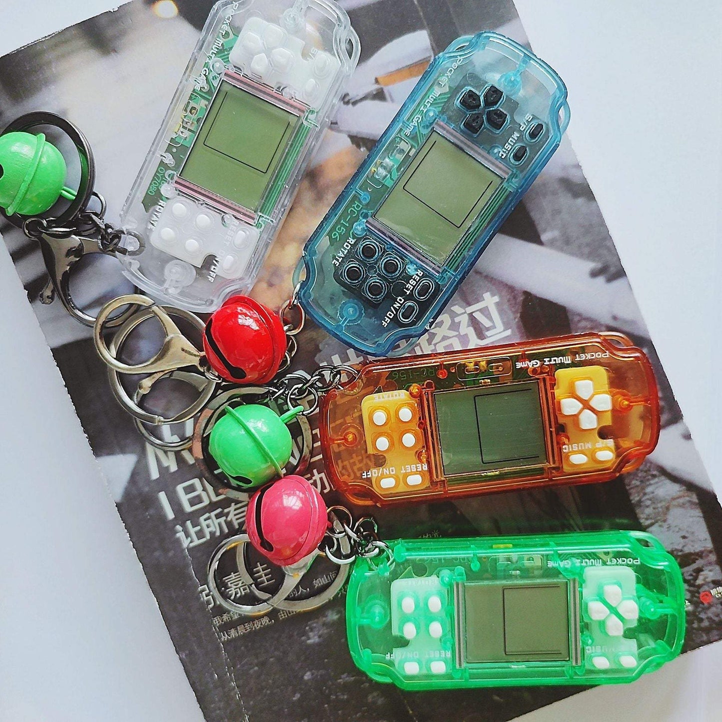 Creative Retro Transparent PSP Game Machine Keychain