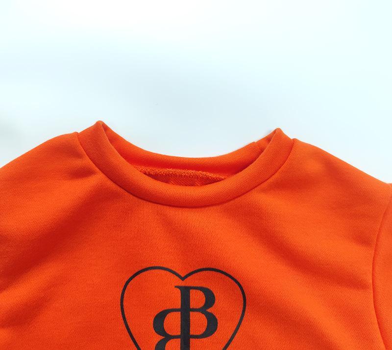 Girl's Long Sleeve Letter Print Sweat